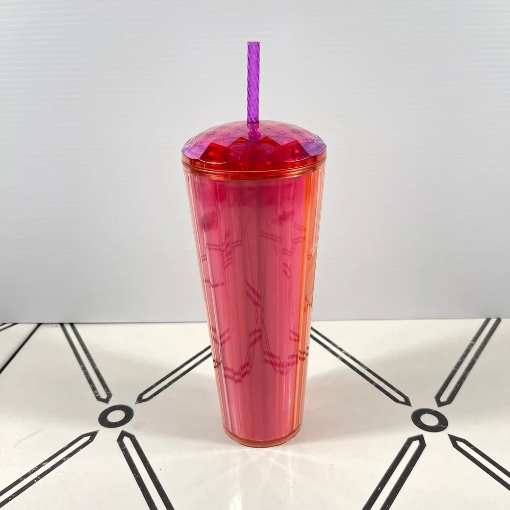 Starbucks Kaleidoscope Dragonfruit Pink‎ Faceted Dome Lid Venti Tumbler 24oz